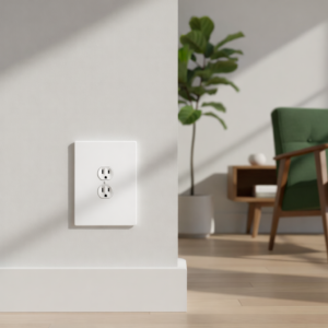 Oversize Electrical Wall Cover Plate Extra Large Jumbo Duplex Receptacle Outlet 1 Gang