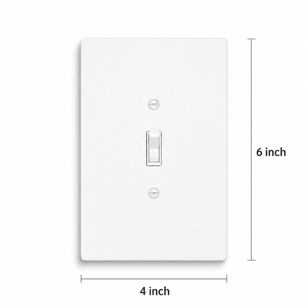 Toggle Light Switch Cover | 4x6 inch 3 Oversize Jumbo Electrical Wall Cover Plate Extra Large Jumbo Toggle Flip Light Switch 1 Gang