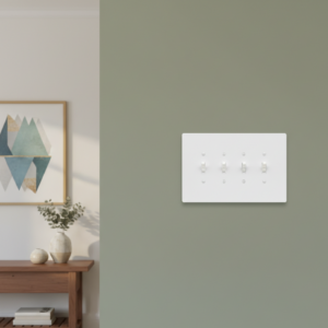 Oversize Electrical Wall Cover Plate Extra Large Jumbo Toggle Flip Light Switch Switch 4 Gang