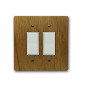 Decorative hardwood wall plate