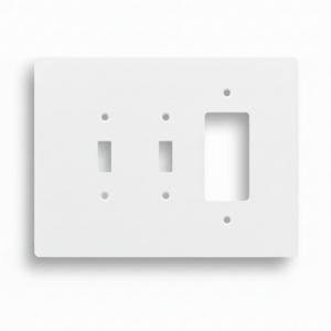 Oversize Combination Electrical Wall Cover Plate Extra Large Jumbo GFCI Receptacle Outlet Rocker Decora Paddle Switch Toggle Flip Light Switch 3 gang