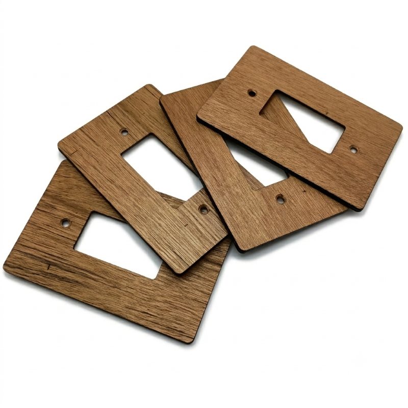 GFCI / Decora Light Switch Cover - Hardwood, 4×6 inch 6 Decorative Hardwood Wall Plate