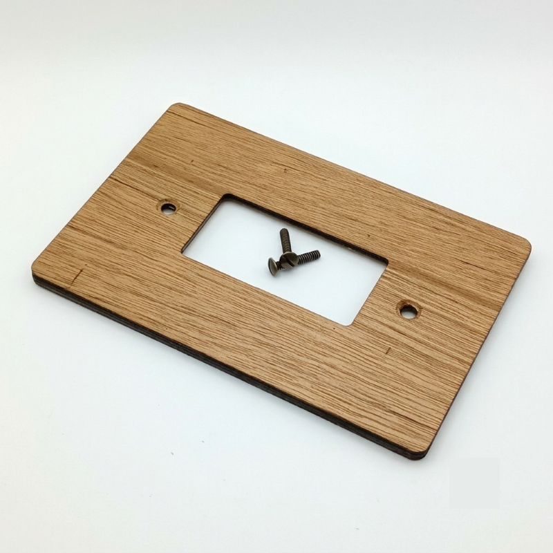 GFCI / Decora Light Switch Cover - Hardwood, 4×6 inch 4 Decorative Hardwood Wall Plate