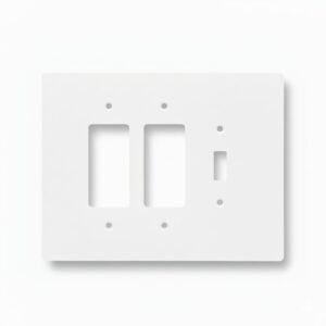Oversize Combination Electrical Wall Cover Plate Extra Large Jumbo GFCI Receptacle Outlet Rocker Decora Paddle Switch and Toggle Flip Light Switch 3 gang