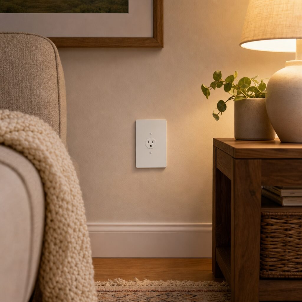 Single Electric Outlet Wall Plate, 4x6 inch 6 Jumbo Electric Outlet Cover