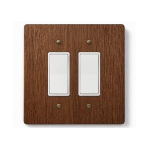Decorative hardwood wall plate