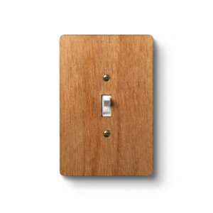 Decorative hardwood wall plate