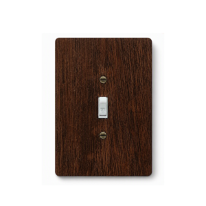 Decorative hardwood wall plate