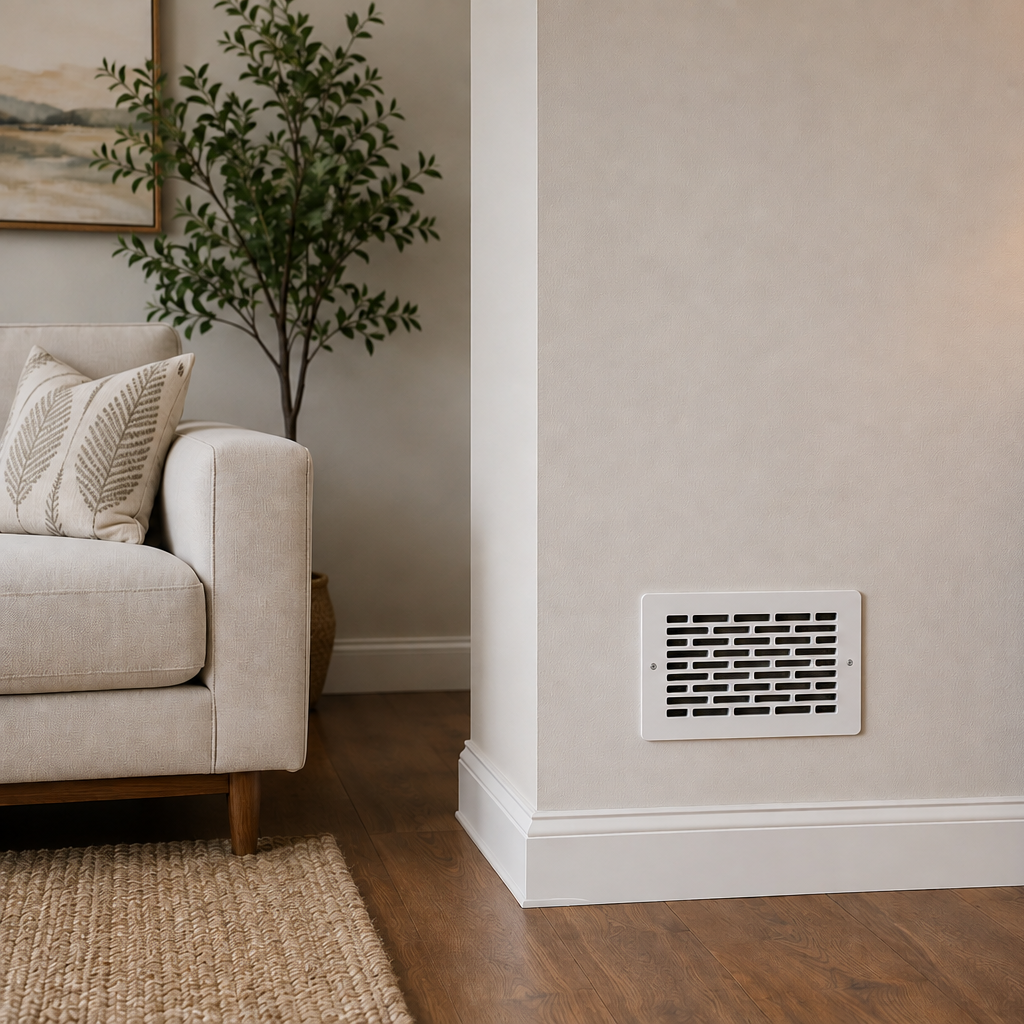 8x6 Air Vent Cover | White Decorative HVAC Register Grille 7 Decorative Air Vent Cover
